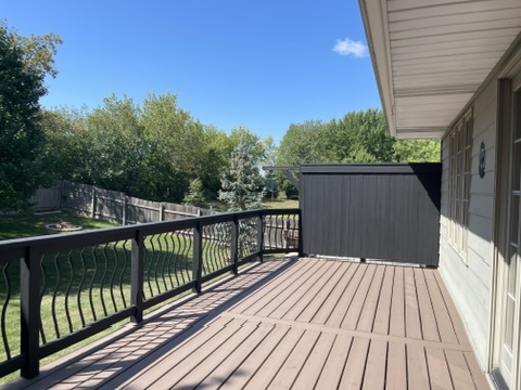 deck before pergola installation, Dakota County handyman service