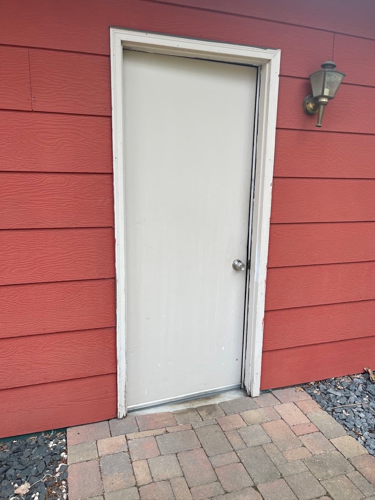garage door before threshold repair, Dakota County handyman service